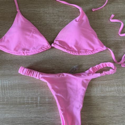 Pink Bikini Set Never Worn Selling Depop