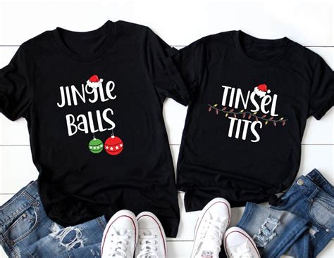 Jingle Balls Tinsel Tits SVG PNG Matching Couple Chestnuts Jingle Balls Tinsel Tits Cricut