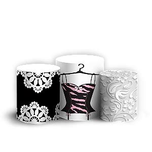 Trio Cilindro Cha De Lingerie Sublimado D Sublistamps Sublima O
