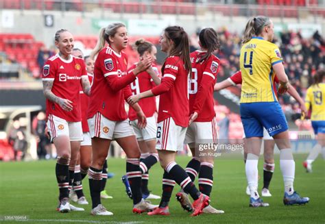 Alessia Russo of Manchester United celebrates scoring her teams fifth... in 2022 | Celebrities ...