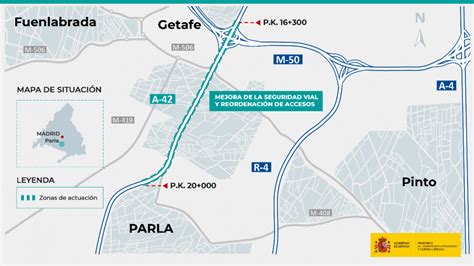 Se Mejorará La A 42 Para Eliminar Tres Tramos De Accidentes Y Facilitar