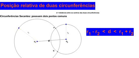 Posição Relativa Entre Circunferencias - Posição relativa de duas circunferências – GeoGebra