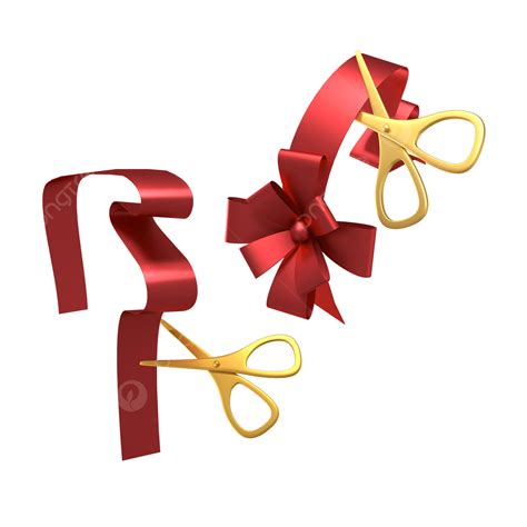 Red Ribbon 3d Transparent Png 3d Red Ribbon Cut Ribbon Cut The Ribbon