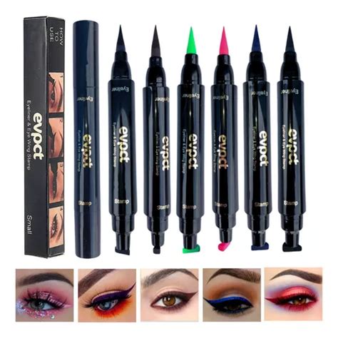 Delineador Doble Sello De Gato Indeleble Waterproof Eyeliner Color Caf