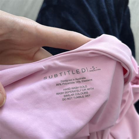 Subtitled One Piece Bikini Size Small Depop