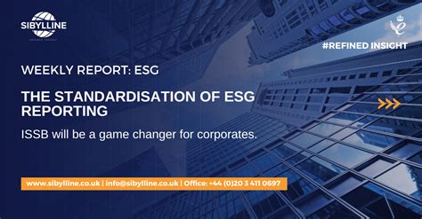 THE STANDARDISATION OF ESG REPORTING ISSB WILL BE A GAME CHANGER FOR