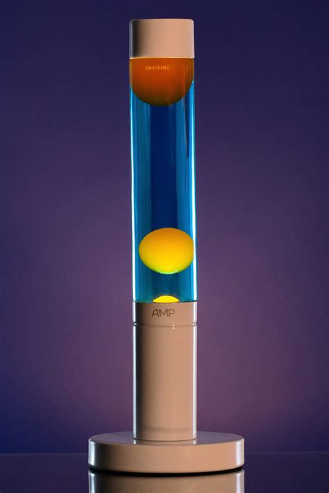 Купить Лава лампа Amperia Slim Оранжевая/Синяя (39 см) в MotionLamps.ru