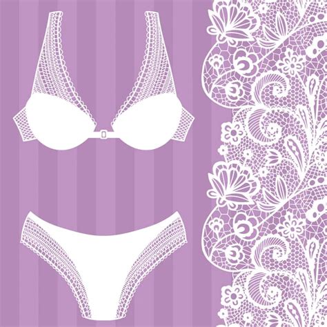 Hand Drawn Lingerie Panty And Bra Set Stock Vector By Comotom