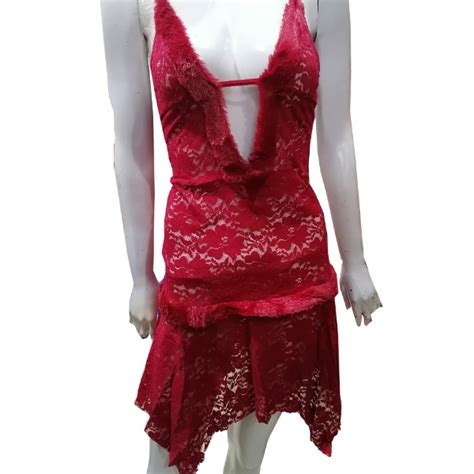 Women Velet Net Furr Lace Embroidery Lingerie Two Piece Night Dress Lingerie Set Dropshipper