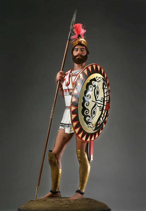 Greek Hoplite Warrior They Contributed To Greek Unification