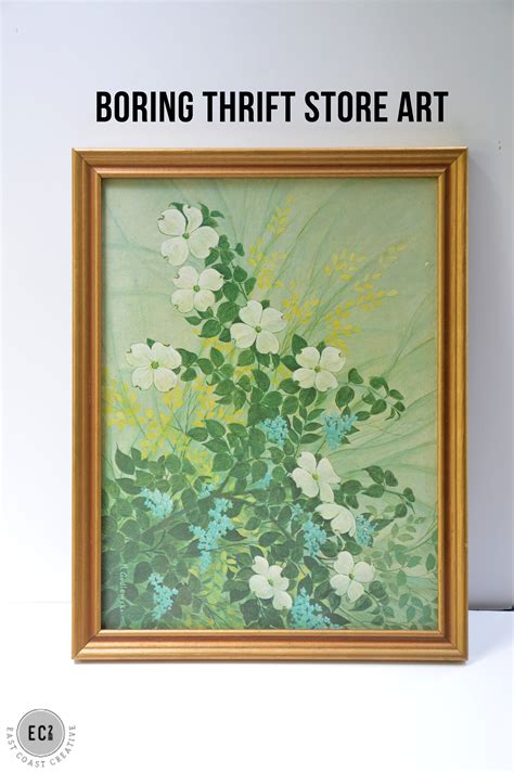 upcycle thrift store paintings 1