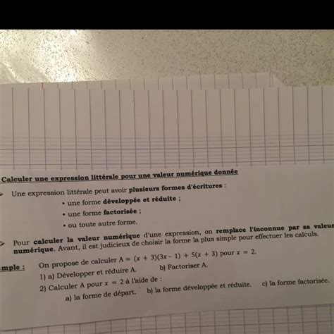 Bonjour je narrive pas mon exercice de mathématiques pouvez vous m