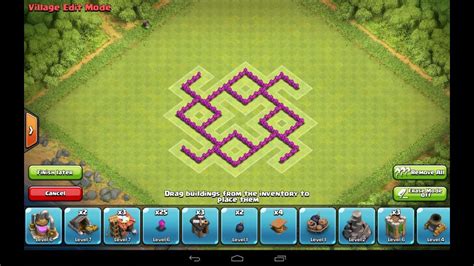 Clash Of Clans Th5 Trophy Base Effective Traps Youtube