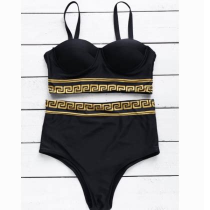 Sexy High Waist Bikini Swimwear Suit On Luulla