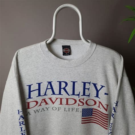 Vintage Harley Davidson Sweatshirt Colour Depop