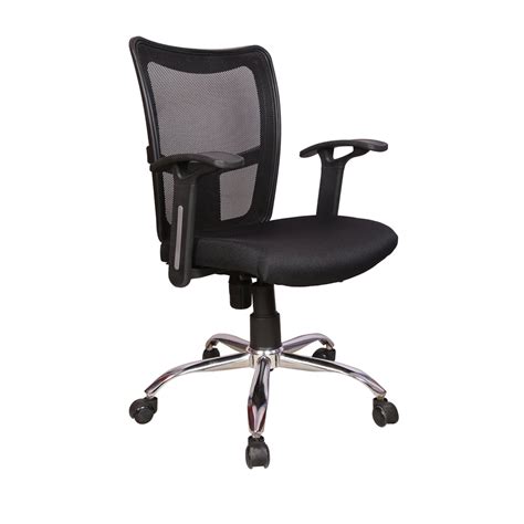 Rajpura Brio Medium Back Revolving Chair With Push Back Mechanism In