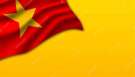 Флаг вьетнама фон | Премиум векторы
