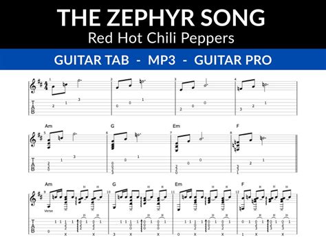 Red Hot Chili Peppers Zephyr Song Guitar Tab At Christopher Elias Blog