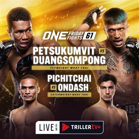 One Friday Fights Petsukumvit Vs Duangsompong Official Replay