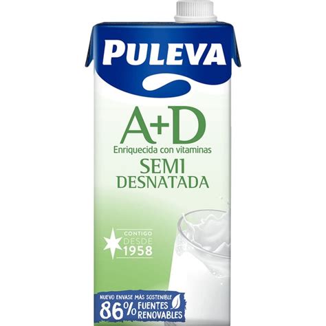 Comprar Leche Semidesnatada Con Vitamina A D Brik 1 L PULEVA