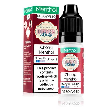 Buy Dinner Lady 50 50 Cherry Menthol Eliquid Vapour UK