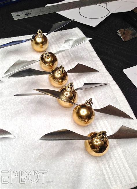 Diy Golden Snitch Ornaments For Harry Potter Christmas Tree