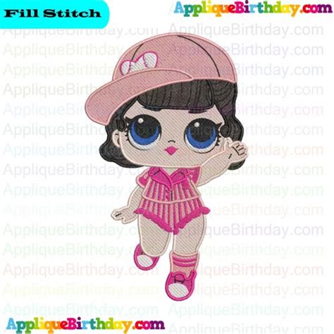 Beatnik Babe LOL Doll Surprise Applique Design