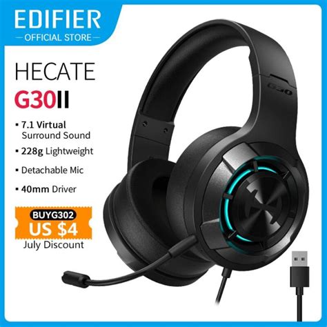 Edifier Gaming Headset HECATE G30 II USB Wired Headphones RGB Lighting