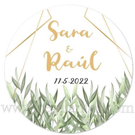 Pegatinas Y Etiquetas Personalizadas Para Boda Regalantes