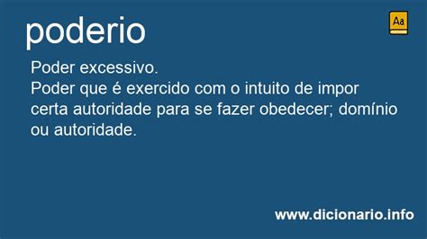 O Que Significa Poderio - Significado de Poderio