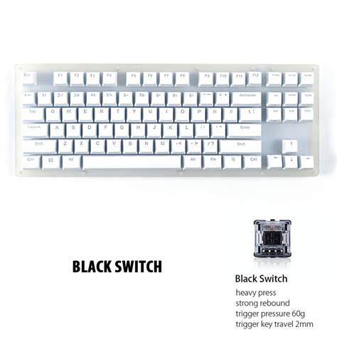 Womier K Keys Mechanical Gaming Keyboard Hot Swappable Type C Wired Usb Translucent