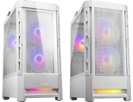 Cougar Airface Rgb White Mid Tower Case Cougar