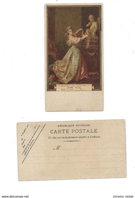 Museen Mus E Du Louvre Roslin Jeune Fille Carte Postale X Mm