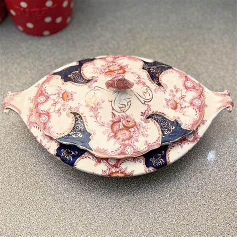 rare antique wood son large tureen  lois design etsy