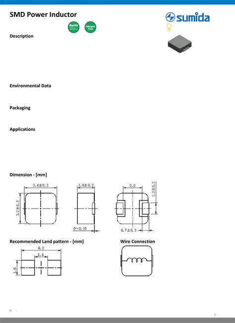 0320CDMCC/DS Datasheet by Sumida America Inc. | Digi-Key Electronics
