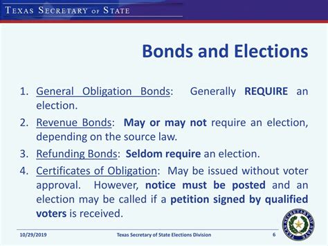 PPT - Bond Elections PowerPoint Presentation, free download - ID:242391