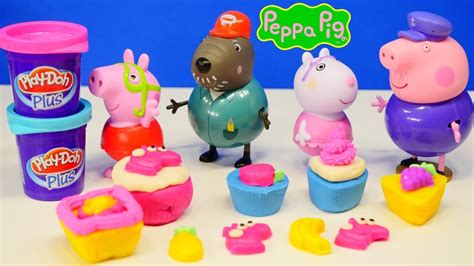 Play Doh Stop Motion Peppa Pig Cake Dough Playset to make cakes or cupcakes – Toys & Kids