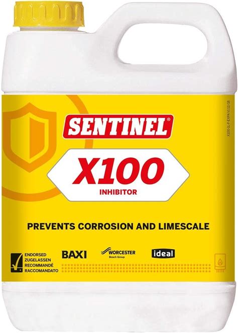 Sentinel X100 Inhibitor 1l Protect Central Heating System Cleaner Pack Of 1 Uk