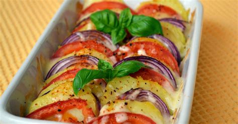 Recette Tian De Pommes De Terre Tomates Et Oignons Rouges La