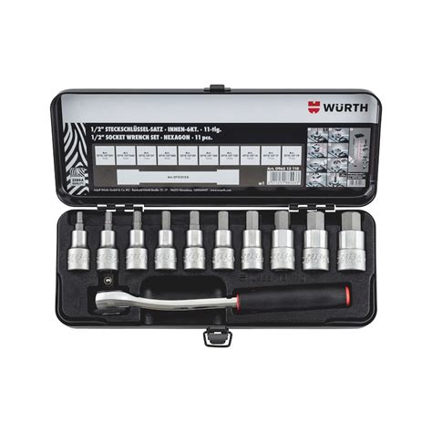 Ass chiavi a bussola 1 2 per esagoni incassati Würth