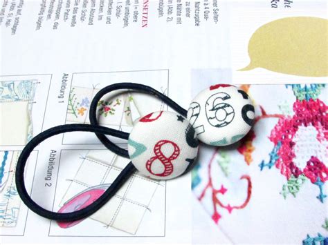 Button Ponytail Holders Marine Ponytail Holder By Littlemissxenia