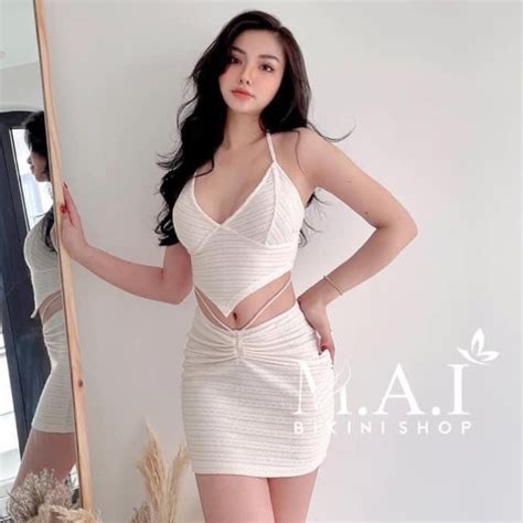 Hàng Sẵn Set đi biển siêu xinh bikini tính ứng dụng cao mặc hàng ngày hoặc đi biển Shopee