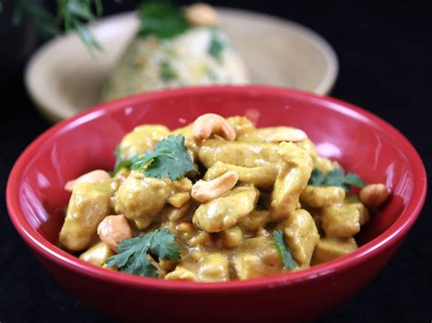 Poulet Au Curry Lait De Coco Et Noix De Cajou Recette De Poulet Au