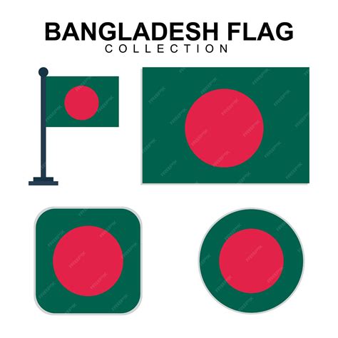 Premium Vector | National flag of bangladesh illustration