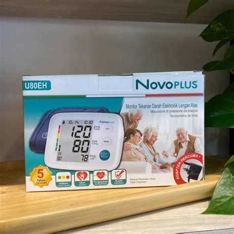 NovoPlus Upper Arm Electronic Blood Pressure Monitor U80EH 5 Years