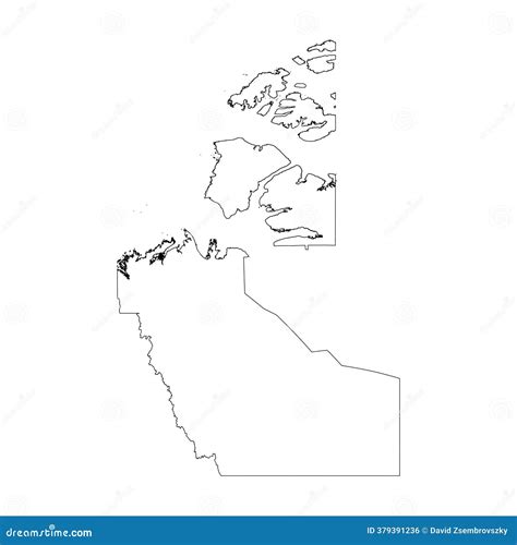 Northwest Territories Outline Map Stock Photo | CartoonDealer.com