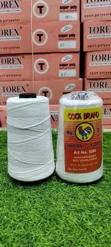 White Plain Bag Closing Thread 4 Ply 160 Gm Packaging Type Cone At Rs