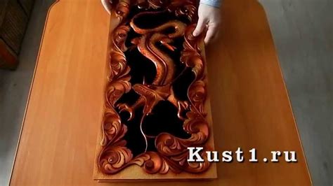 Резные нарды "Дракон" - YouTube