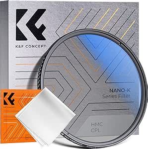 K F Concept 55mm Circular Polarizer Filter Ultra Slim 18 Multi Coated