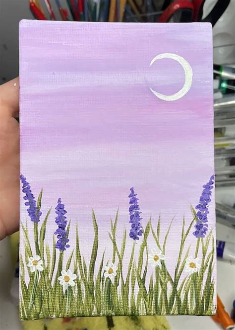 easy acrylic painting ideas  canvas beautiful dawn designs small